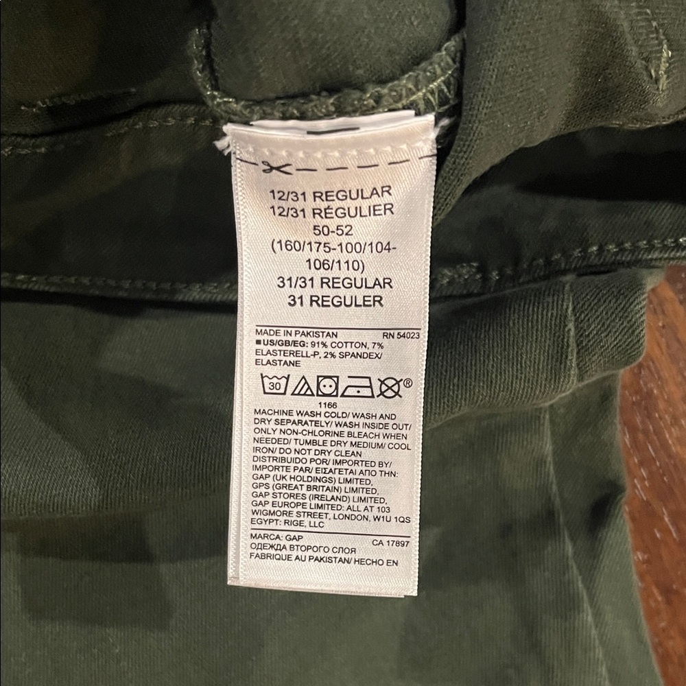 GAP Olive Denim Leggings - Picture 4 of 6